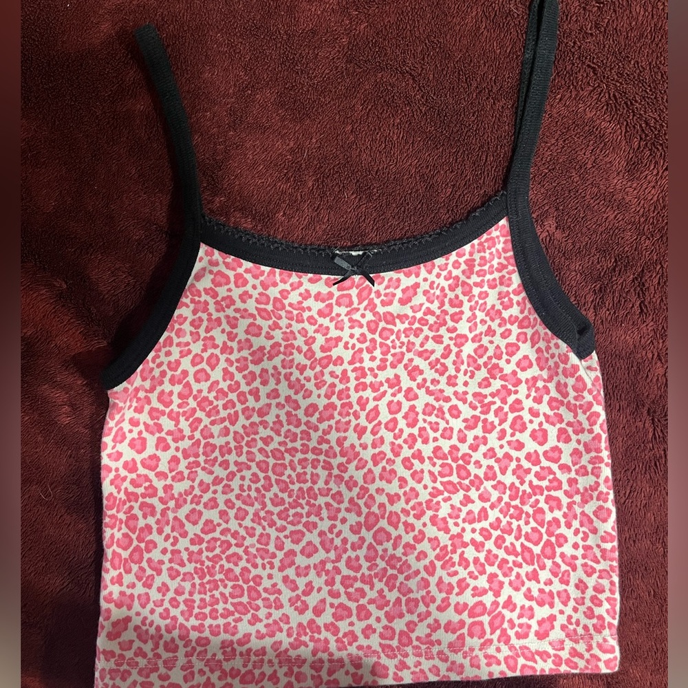 pink cheetah brandy melville tank